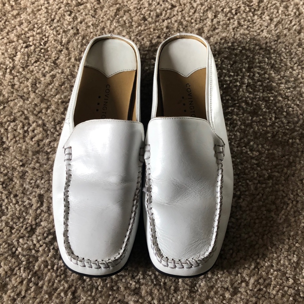 Spring Time White Covington Loafer Slides - image 1